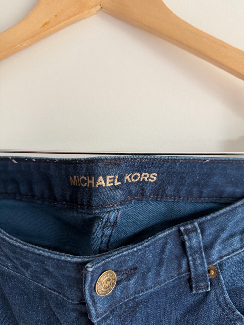 Michael Kors Skinny Ankle Jeans | Dark Wash | Raw Hem | Size 6 - Picture 4 of 7